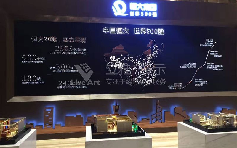 恒大集團(tuán)悅府地產(chǎn)展廳設(shè)計(jì)裝修案例